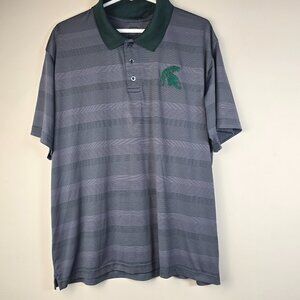 Michigan State Polo Shirt Mens XL Gray Green Golf Performance Spartan MSU